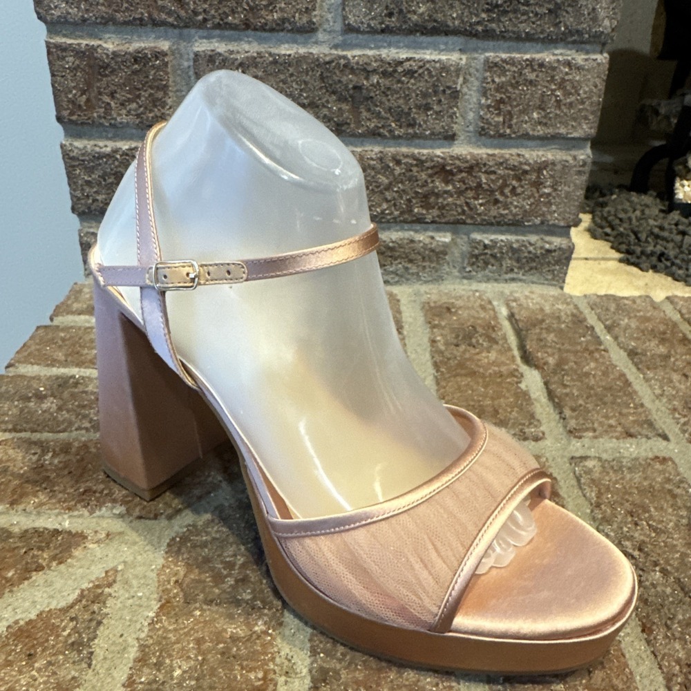 Dolce Vita Preya Platform Sandal in Blush Tulle Pink size 10 #445